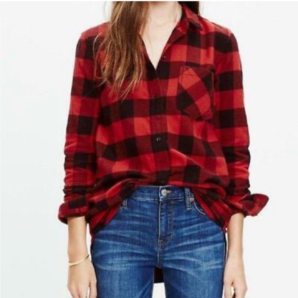 MADEWELL Ex Boyfriend' Buffalo Check Shirt